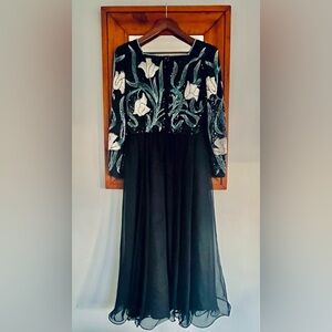 1960s Vintage Beaded Jack Bryan Gown